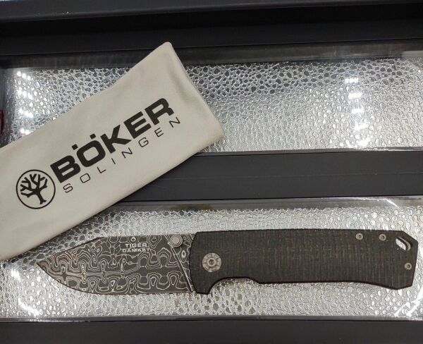 Böker Manufaktur Tiger-Damascus Çakı