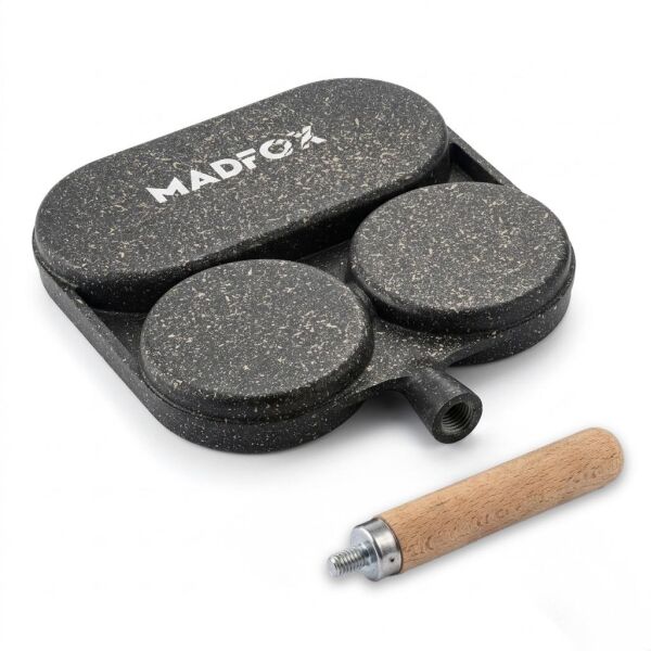 Madfox TrioChef 3 Gözlü Granit Döküm Tava