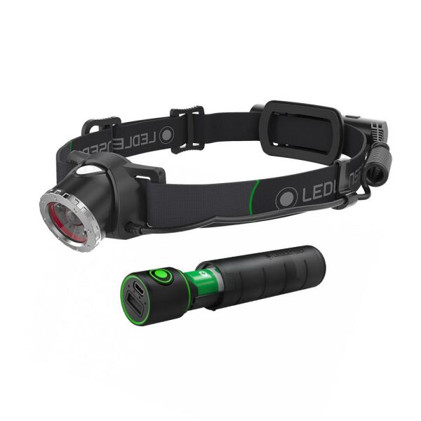 LEDLENSER MH10+FLEX 3 POWERBANK KAFA FENERİ SET