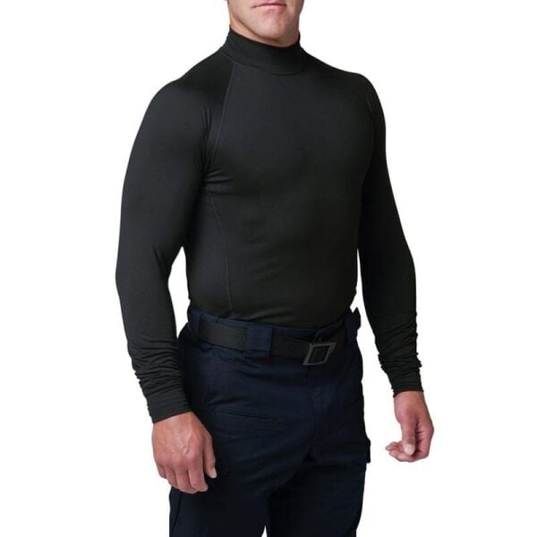 5.11 Mock Neck Ls Top Siyah
