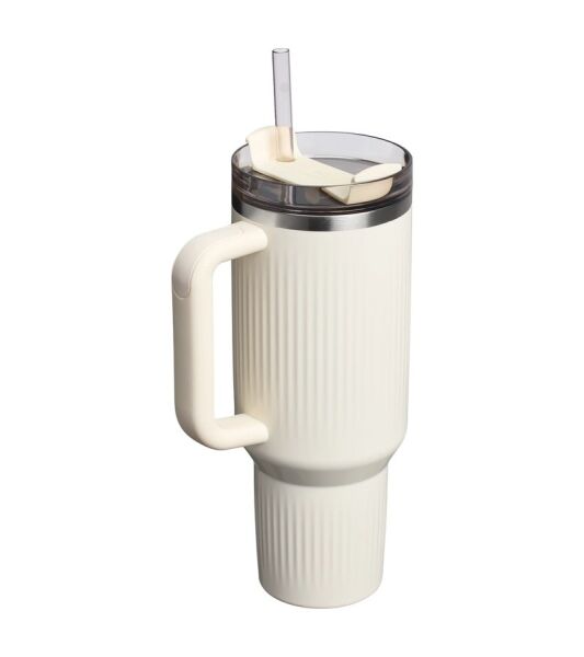 Stanley The Quencher H2.0 Fluted Tumbler 1.18 Litre Cream Gloss