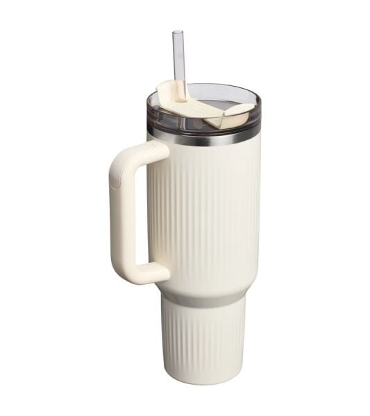 Stanley The Quencher H2.0 Fluted Tumbler 1.18 Litre Cream Gloss