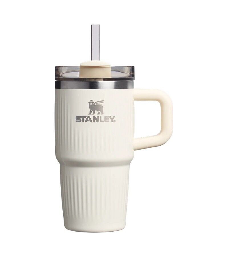 Stanley The Quencher H2.0 Fluted Tumbler 0.60  Litre Cream Gloss