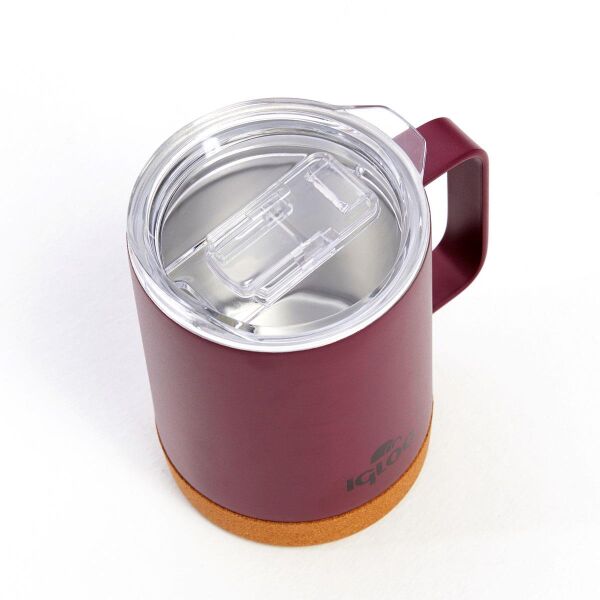 Igloo Cork Mug 350ml-BORDO