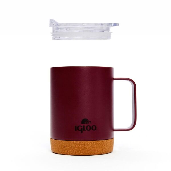 Igloo Cork Mug 350ml-BORDO