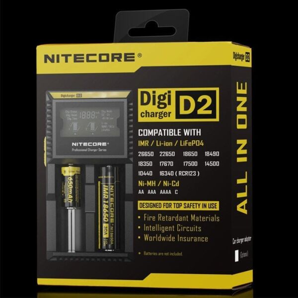 Nitecore D2 Pil Dolum Kiti (digicharger)