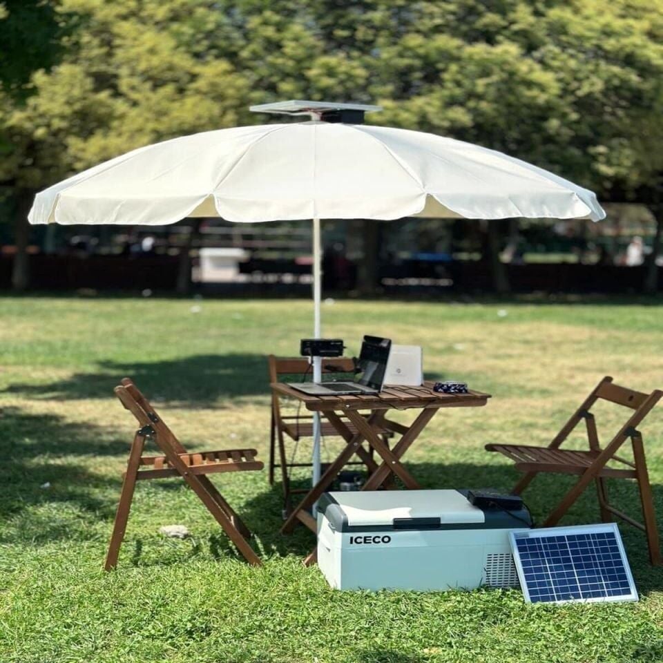 IBATTERY GÜNEŞ PANELLİ ŞEMSİYE