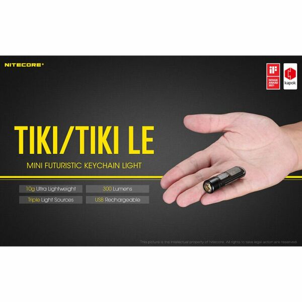 NITECORE TIKI LE 300 LUMEN ELFENERI