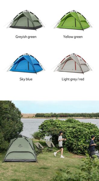 Naturehike 3 Kişilik Otomatik Kamp Çadırı