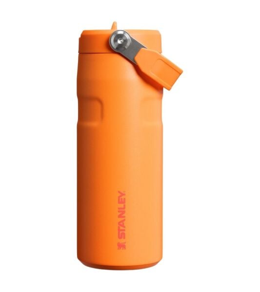 Stanley The IceFlow™ Bottle Flip Straw  0.47 Litre Goldenrod Coral