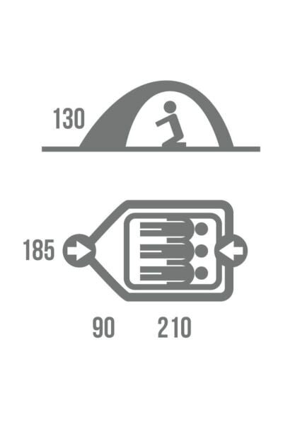 Beast 3 Kişilik 4 Mevsim Çadır Yeşil