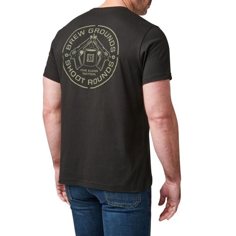 5.11 Brew Ground Ss Tee Kisa Kol Siyah T-shirt