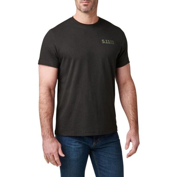 5.11 Brew Ground Ss Tee Kisa Kol Siyah T-shirt