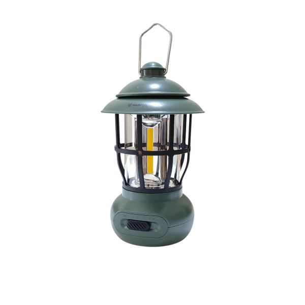 MADFOX GLAMPİNG KAMP LAMBASI YEŞİL RENK 250 LÜMEN PİLLİ