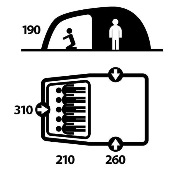 Husky Boston 5 Kisilik Cadir