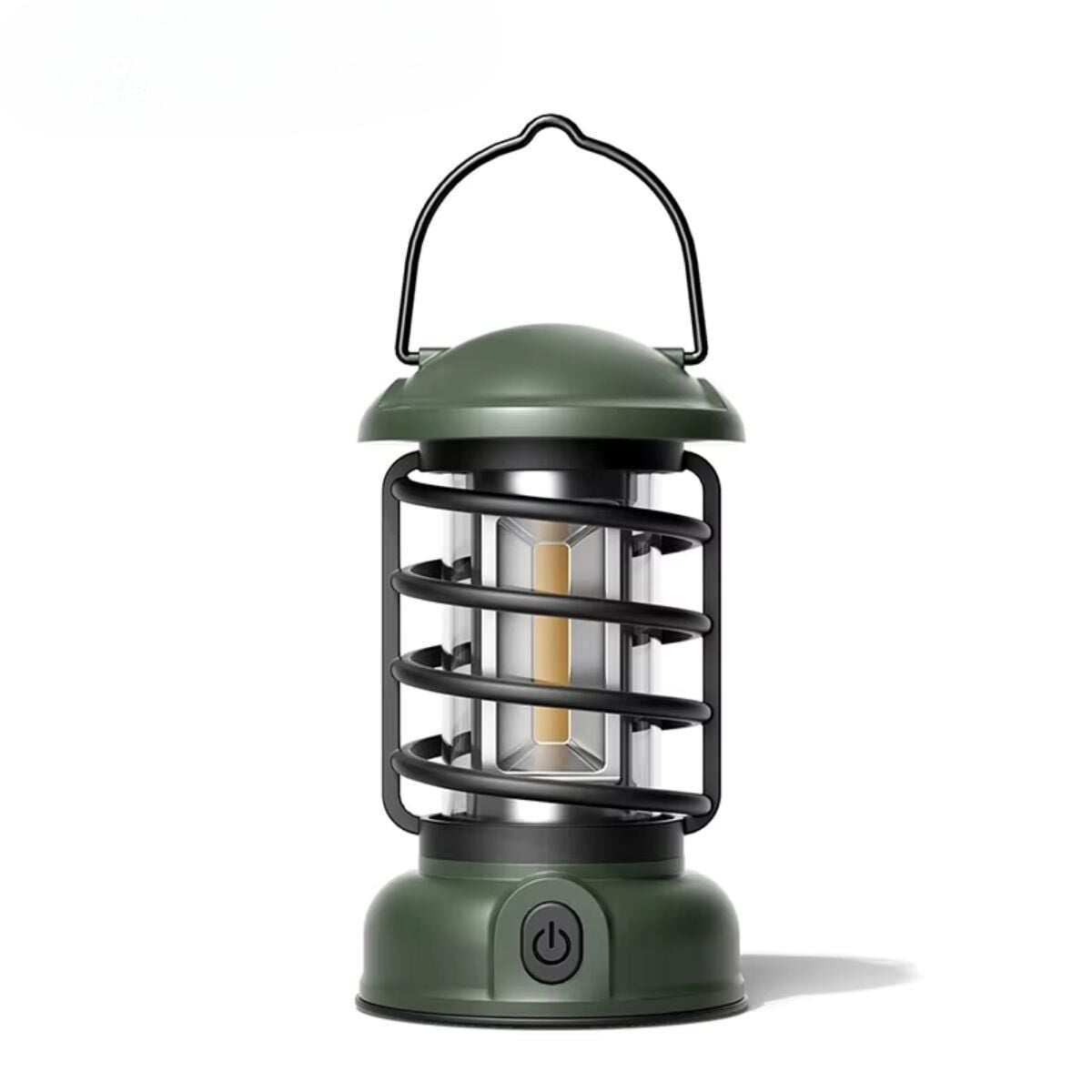 Madfox Vi̇ntage Glampi̇ng Kamp Lambasi 300 Lümen Yeşi̇l Renk Pi̇lli̇