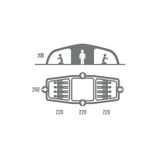HUSKY BOSTON YESIL 8 KISILIK CADIR