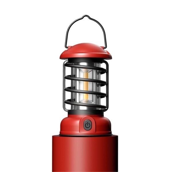 Madfox Vi̇ntage Glampi̇ng Kamp Lambasi 300 Lümen Kirmizi Renk Pi̇lli̇