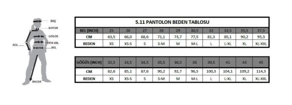 5.11 Stryke Siyah Bayan Pantolon