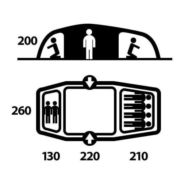 Husky Boston 6 Kisilik Cadir