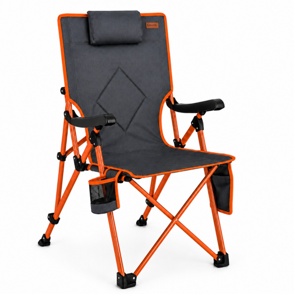 Madfox FlexLounge 3X Katlanabilir Kamp Sandalyesi Steel Mustard