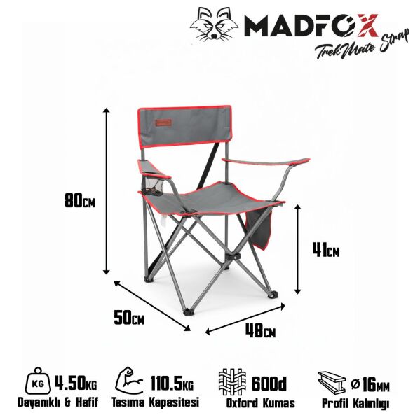 Madfox TrekMate Strap Katlanır Outdoor Koltuk Yeşil