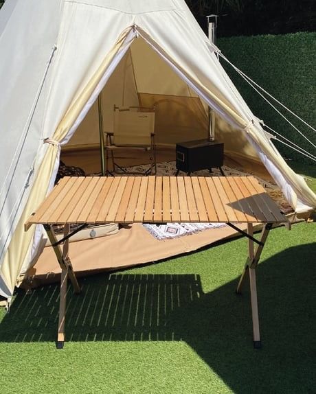 NURGAZ CAMPOUT KATLANIR AHŞAP MASA