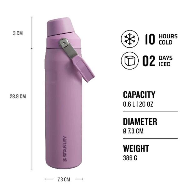 STANLEY THE AEROLİGHT ICEFLOW SOĞUK SU TERMOSU 0.60 LİTRE LİLA