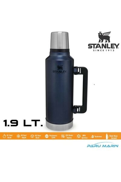 Legendary Klasik Vakumlu Paslanmaz Çelik Termos 1.9lt. Lacivert