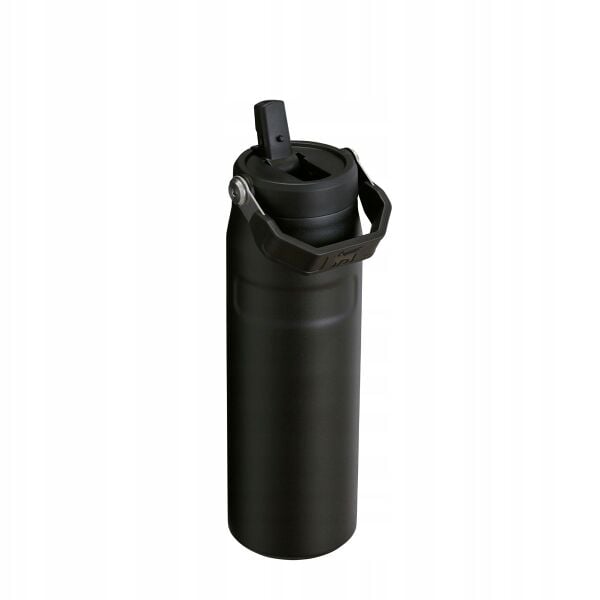 STANLEY THE ICEFLOW FLIP PİPETLİ 2.0 NEW  0.7 LİTRE SOĞUK TERMOS SİYAH RENK