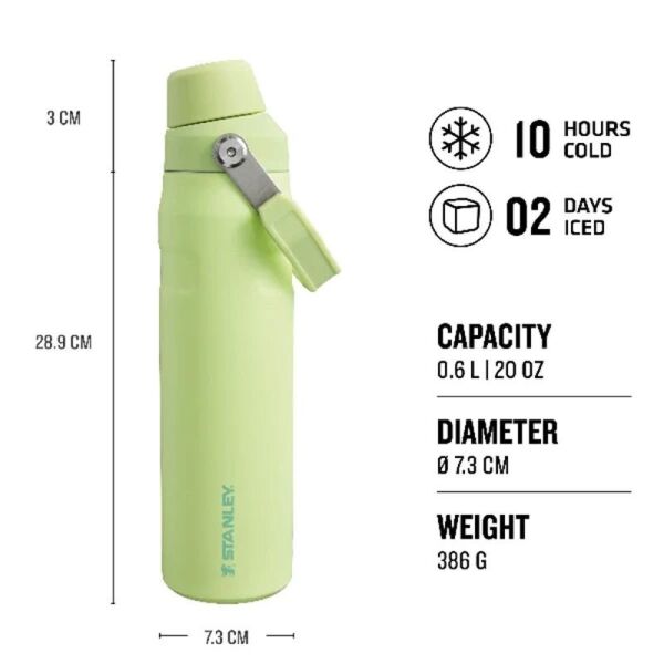 STANLEY THE AEROLİGHT ICEFLOW SOĞUK SU TERMOSU 0.60 LİTRE AÇIKYEŞİL