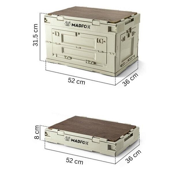Madfox Çok Fonksiyonlu Katlanabilir Kamp Saklama Kutusu [ Seyahat Organizatörü ]