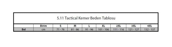 5.11 TDU PANTOLON KEMER KAHVE