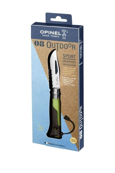 Inox 8 No Outdoor Gri Yeşil Renkte Çakı 162180