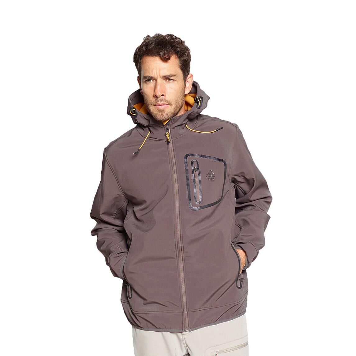 Berg Yukon Erkek Softshell Ceket-KAHVERENGİ M