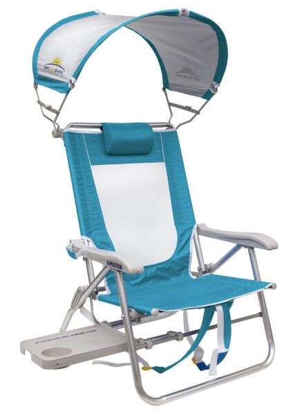 Gci Outdoor SunShade Big Surf 4 Kademeli Güneşlikli Katlanır Plaj Sandalyesi