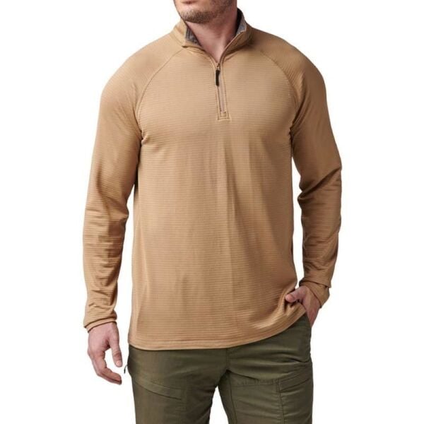 5.11 Stratos 1/4 Kisa Fermuar Coyote Sweat