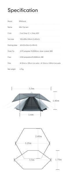 Wildland Mini Tipi Çadır