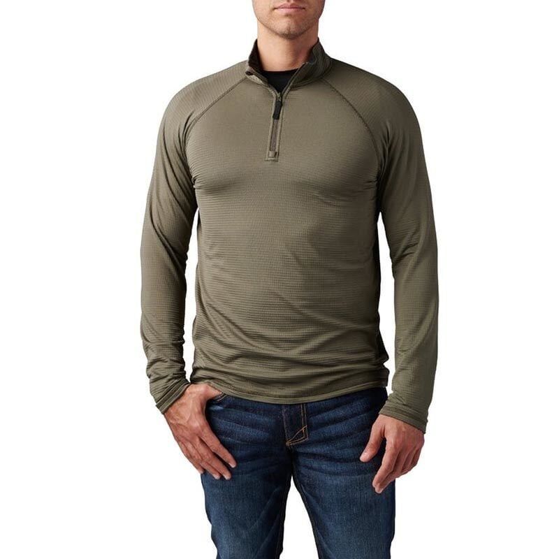 5.11 Stratos 1/4 Kisa Fermuar Sweat Ranger Yesil