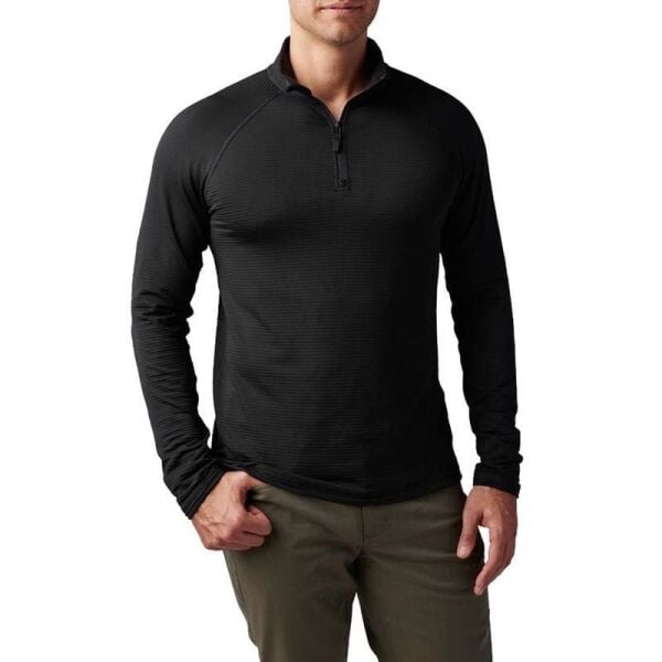 5.11 Stratos 1/4 Kisa Fermuar Sweat Siyah