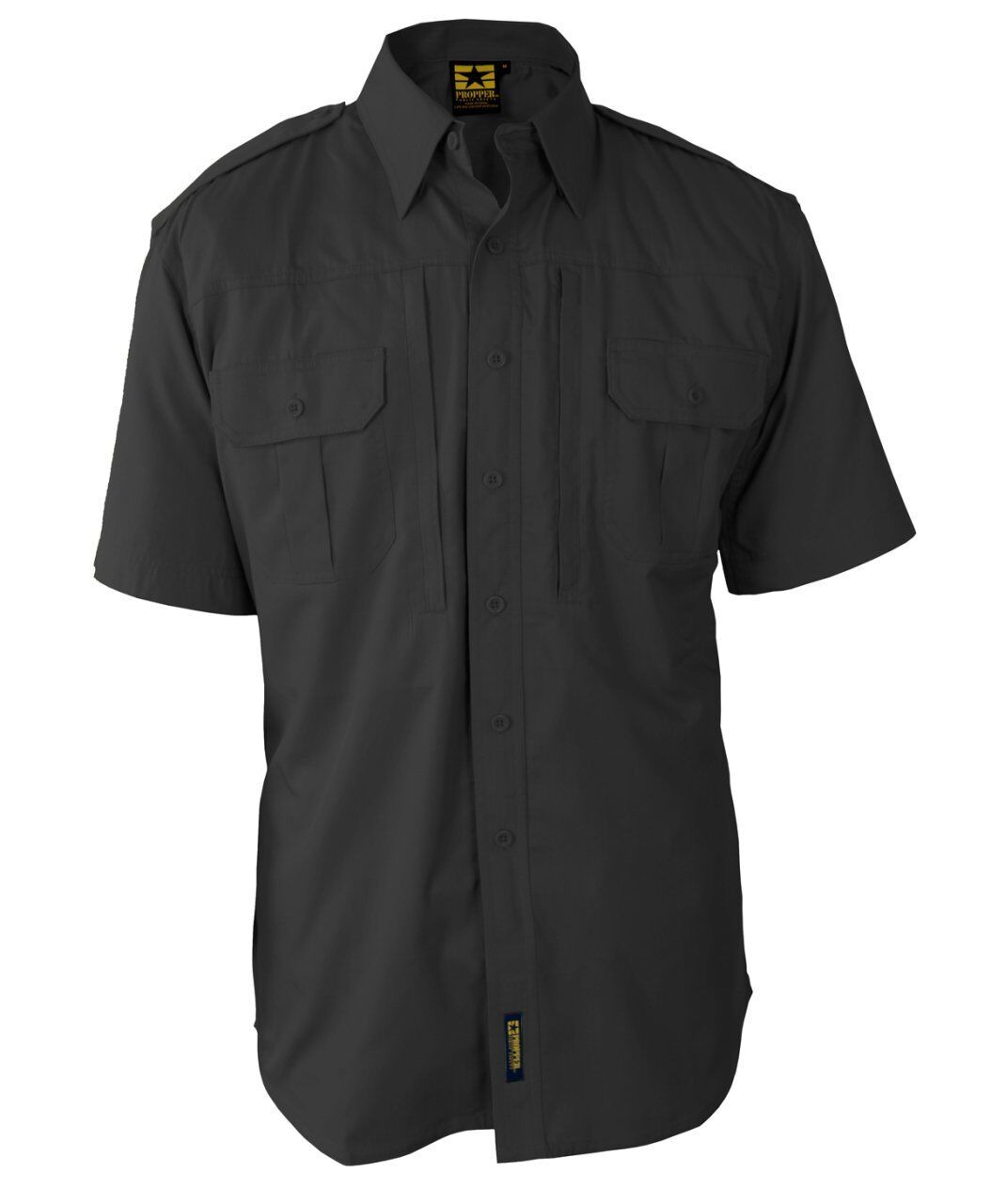 Propper Tactical Kisa Kol Siyah Gomlek L