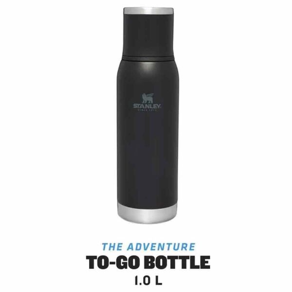 STANLEY ADVENTURE TO-GO ÇELİK TERMOS 1 LİTRE SİYAH