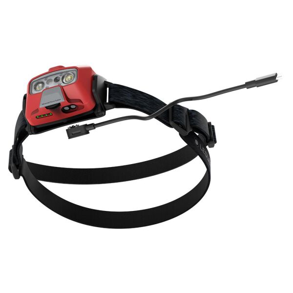 LEDLENSER HF6R CORE RED  KAFA FENERİ