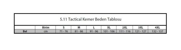 5.11 1.25'' Kella Belt Kemer