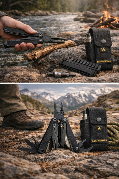 Leatherman Wave Alpha Obsidian Tam Set Full Paket