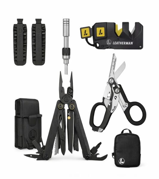 Leatherman Wave Alpha Obsidian Survival Set