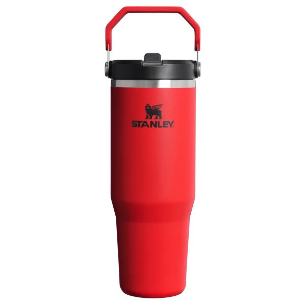 Stanley The IceFlow Flip Straw 0.89 Litre Pipetli Termos Chili Black
