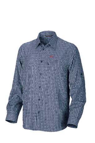 Ferrino Halifax Uzun Kollu Erkek Gömlek Lacivert Kareli - XL