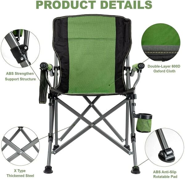 MADFOX ROXY KATLANIR KAMP SANDALYESİ YEŞİL RENK