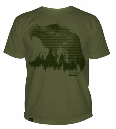 5.11 Logo T S/s Treeline Yesil T-shirt